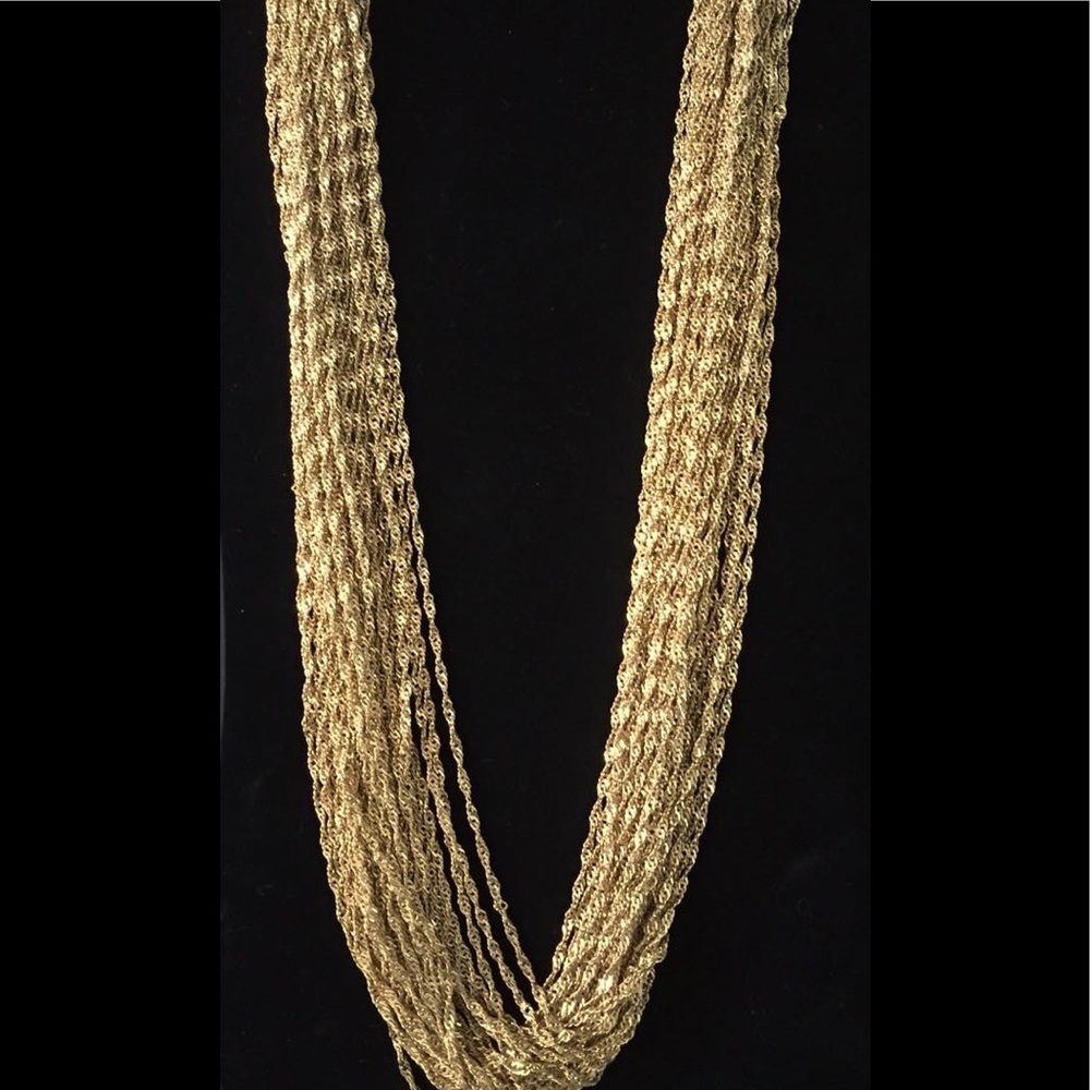 30 strand gold necklace